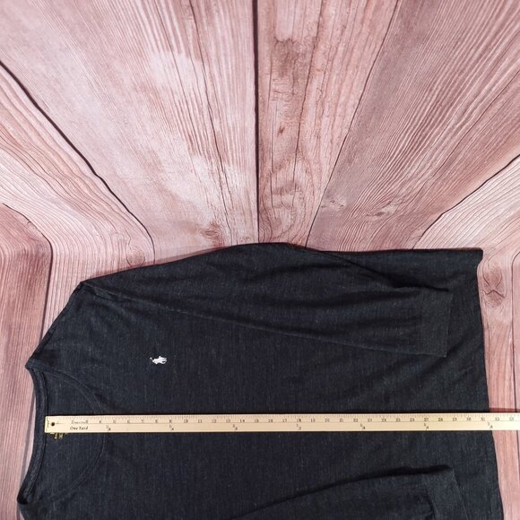 Polo Ralph Lauren Mens Size XXL Heather Gray Crewneck Long Sleeve Shirt Pony - Picture 12 of 12